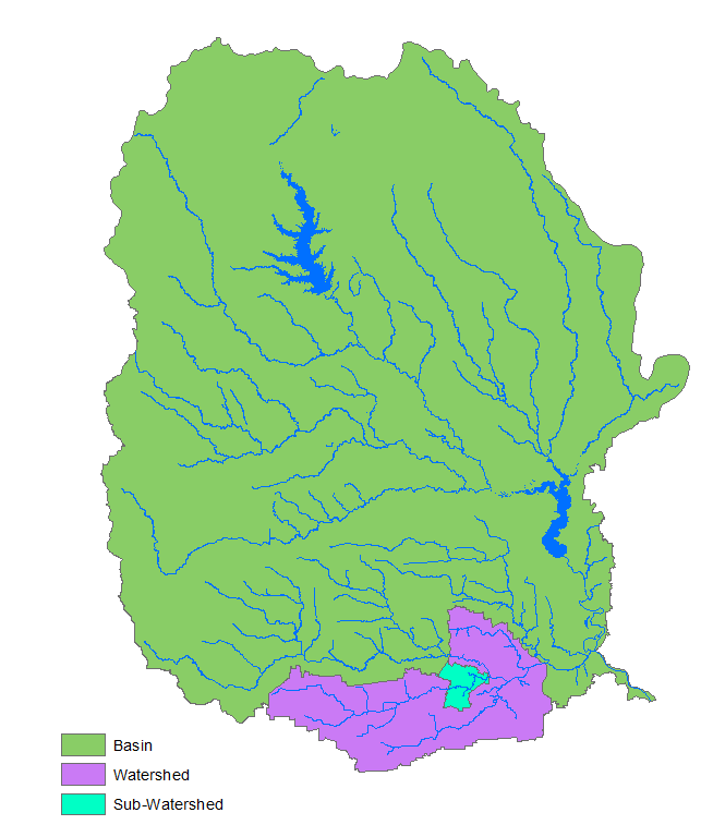Water bodies, 
							Segments, and Assessment Units